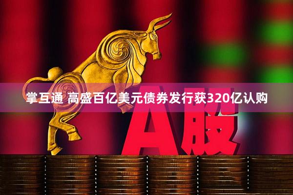 掌互通 高盛百亿美元债券发行获320亿认购