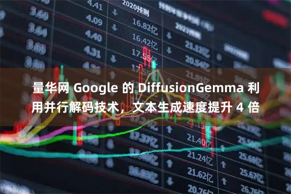 量华网 Google 的 DiffusionGemma 利用并行解码技术，文本生成速度提升 4 倍